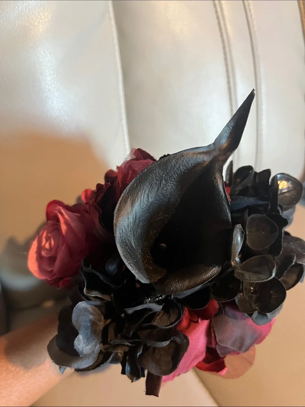 Ashland Burgundy and Black Hydrangea Faux Floral Bundle